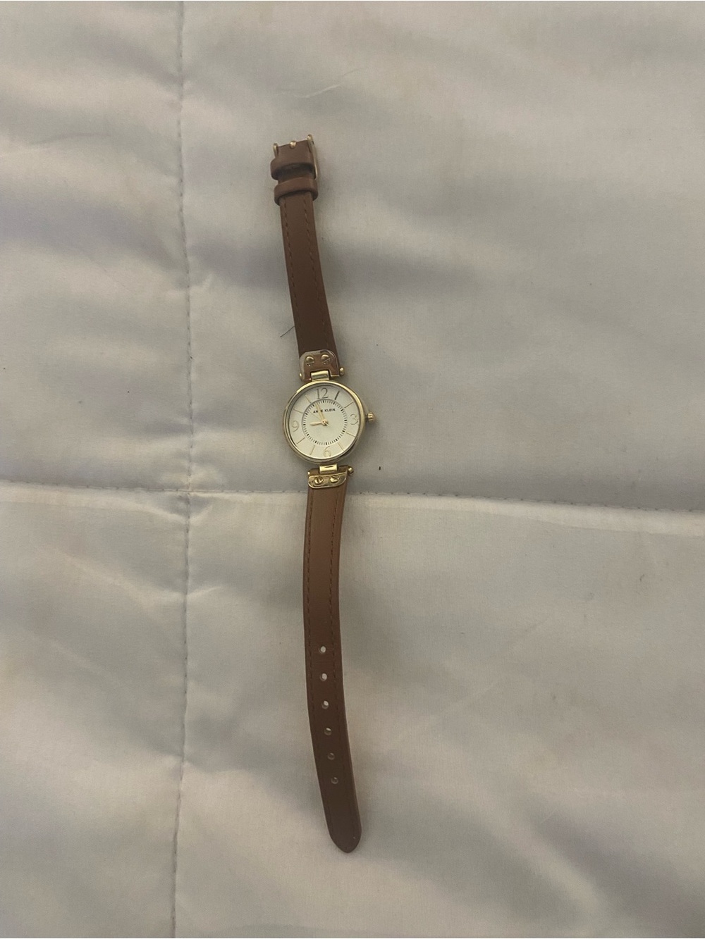 Classic Brown Leather-Strap Women's Watch - Gold Case